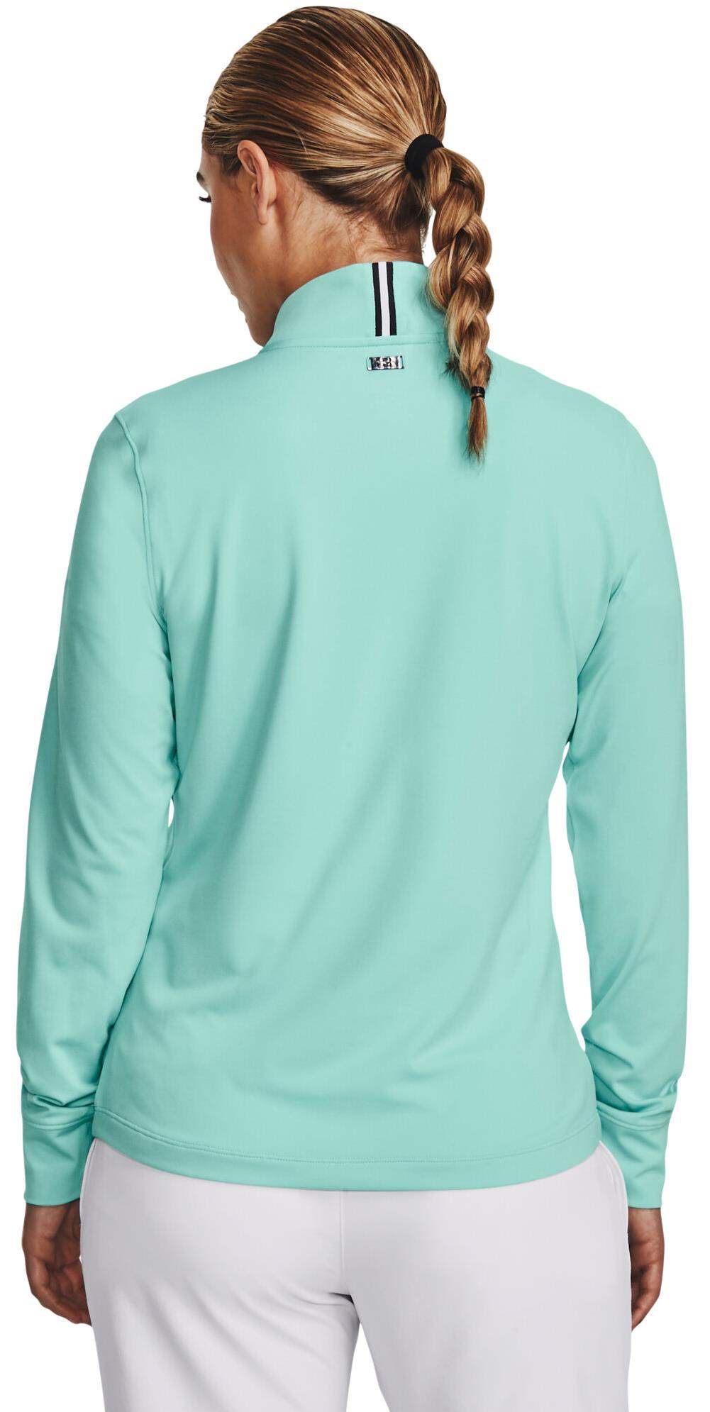 Under Armour Playoff 1/4 Zip Damen Sweatshirt, neo turquoise