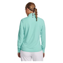 Under Armour Playoff 1/4 Zip Damen Sweatshirt, neo turquoise