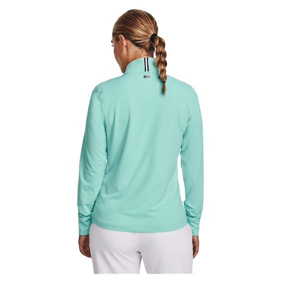 Under Armour Playoff 1/4 Zip Damen Sweatshirt, neo turquoise