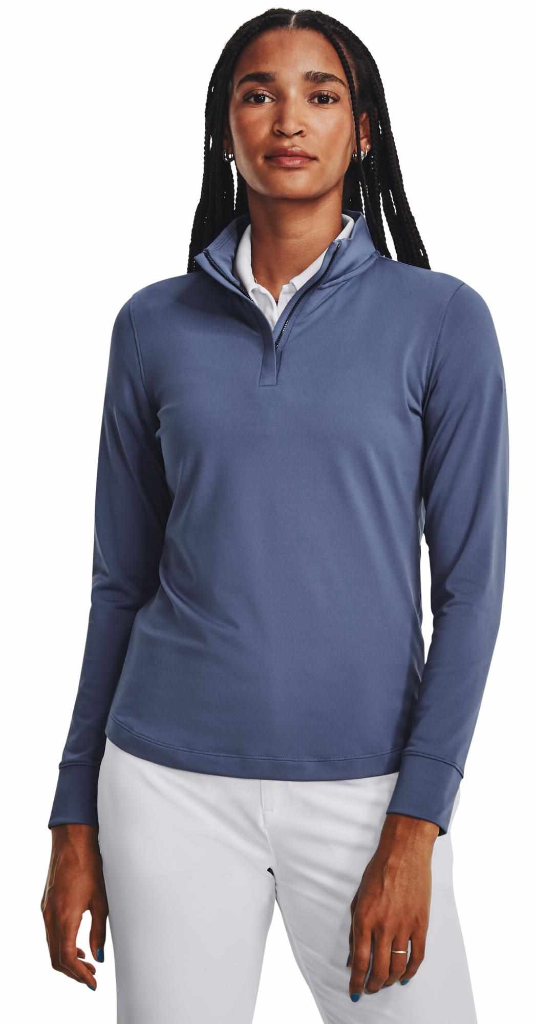 Under Armour Playoff 1/4 Zip Damen Sweatshirt, hushed blue