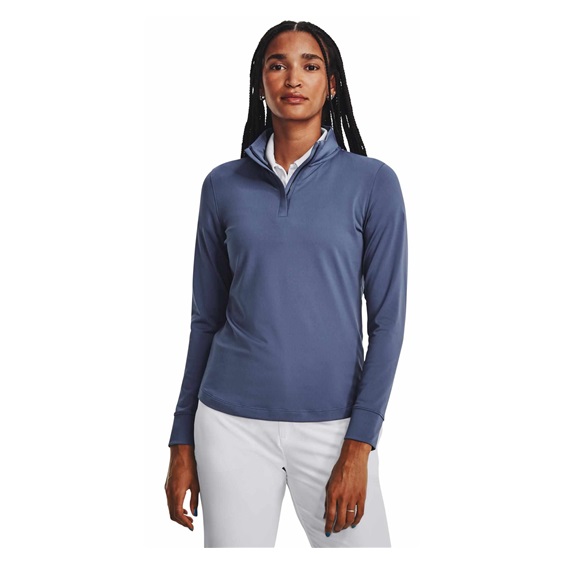 Under Armour Playoff 1/4 Zip Damen Sweatshirt, hushed blue