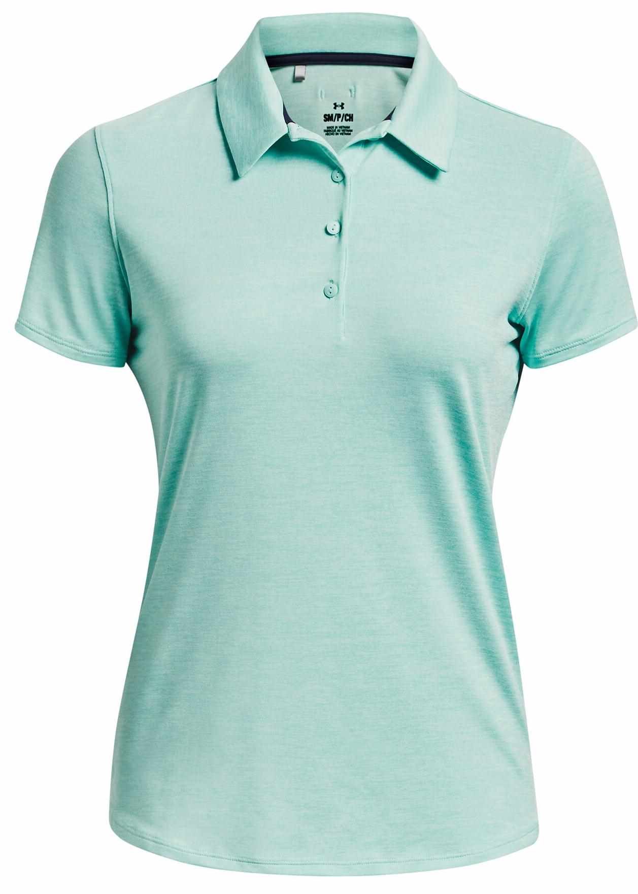 Under Armour Zinger Playoff Damen Poloshirt, neo turquoise