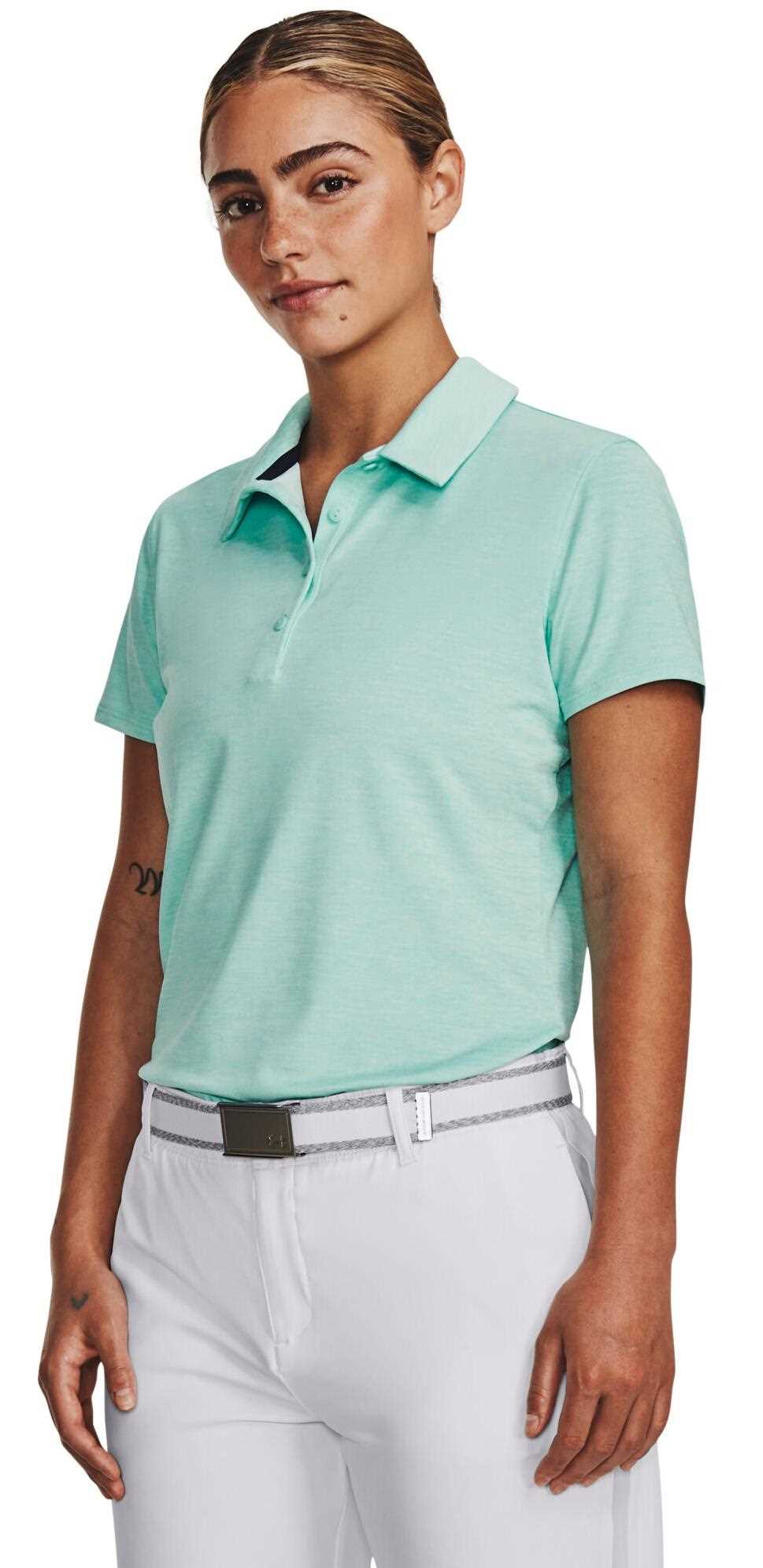 Under Armour Zinger Playoff Damen Poloshirt, neo turquoise