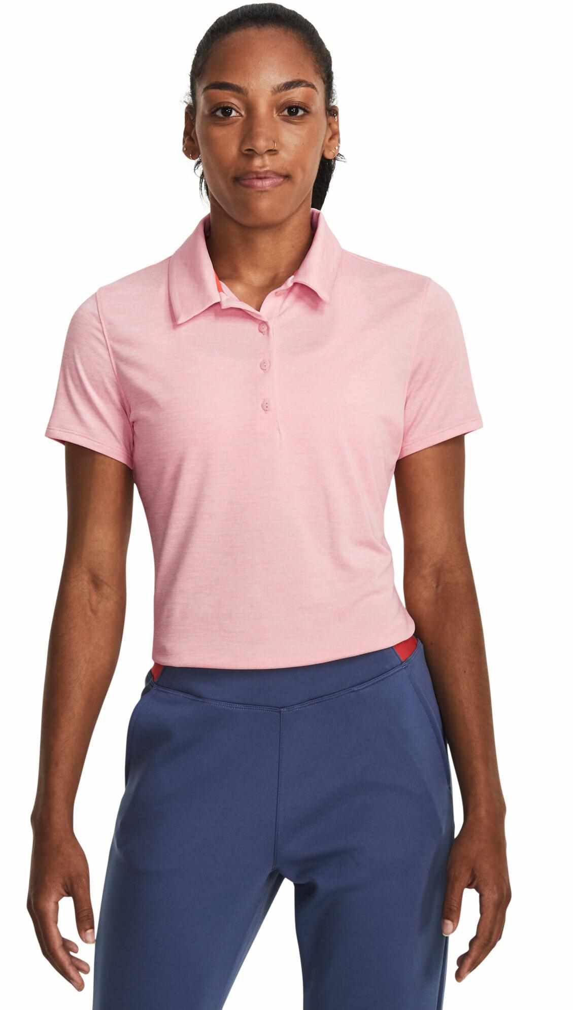 Under Armour Zinger Playoff Damen Poloshirt, rosa