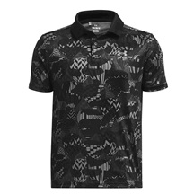 Under Armour Performance Printed Junior Poloshirt, schwarz
