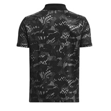 Under Armour Performance Printed Junior Poloshirt, schwarz
