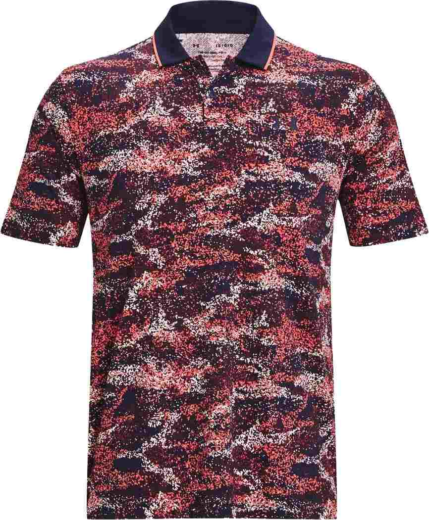 Under Armour Iso-Chill Edge Herren Poloshirt, dunkelblau/rot