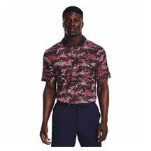 Under Armour Iso-Chill Edge Herren Poloshirt, dunkelblau/rot