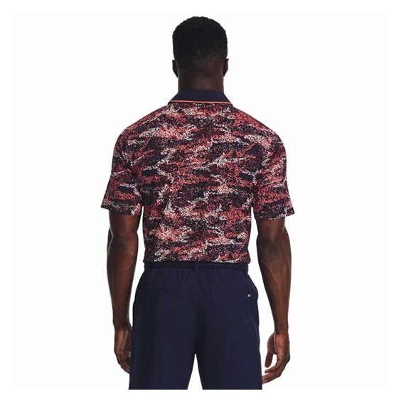 Under Armour Iso-Chill Edge Herren Poloshirt, dunkelblau/rot