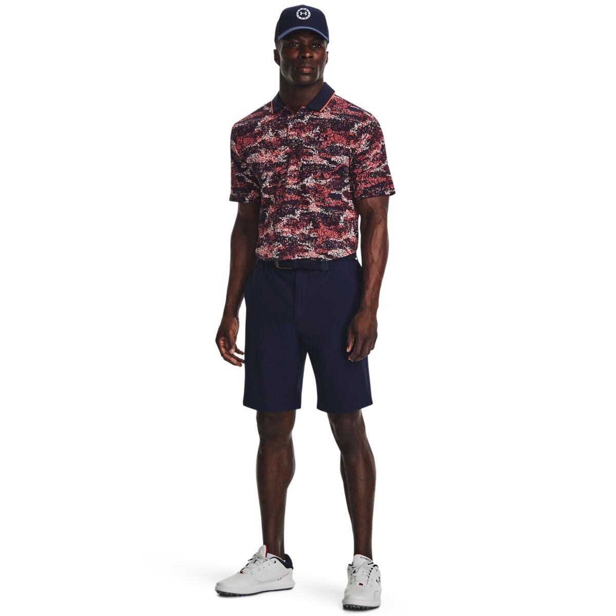 Under Armour Iso-Chill Edge Herren Poloshirt, dunkelblau/rot