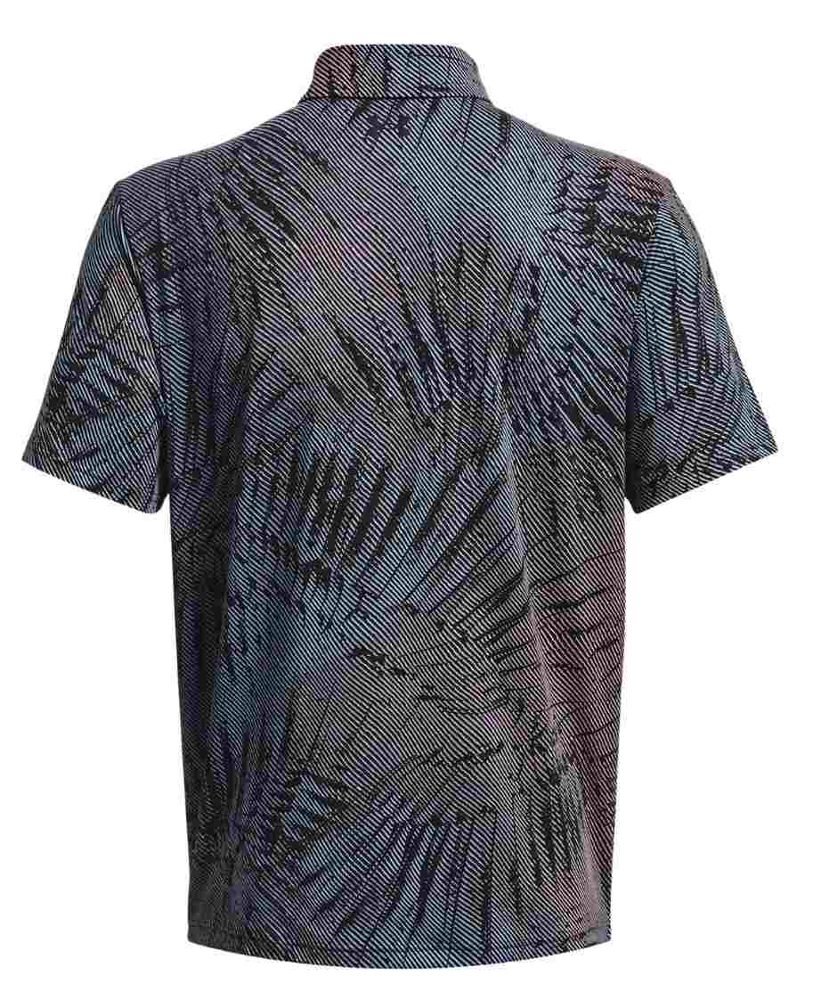 Under Armour Playoff 3.0 Printed Herren Poloshirt, schwarz/rosa