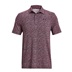 Under Armour Playoff 3.0 Printed Herren Poloshirt, dunkelblau/rot