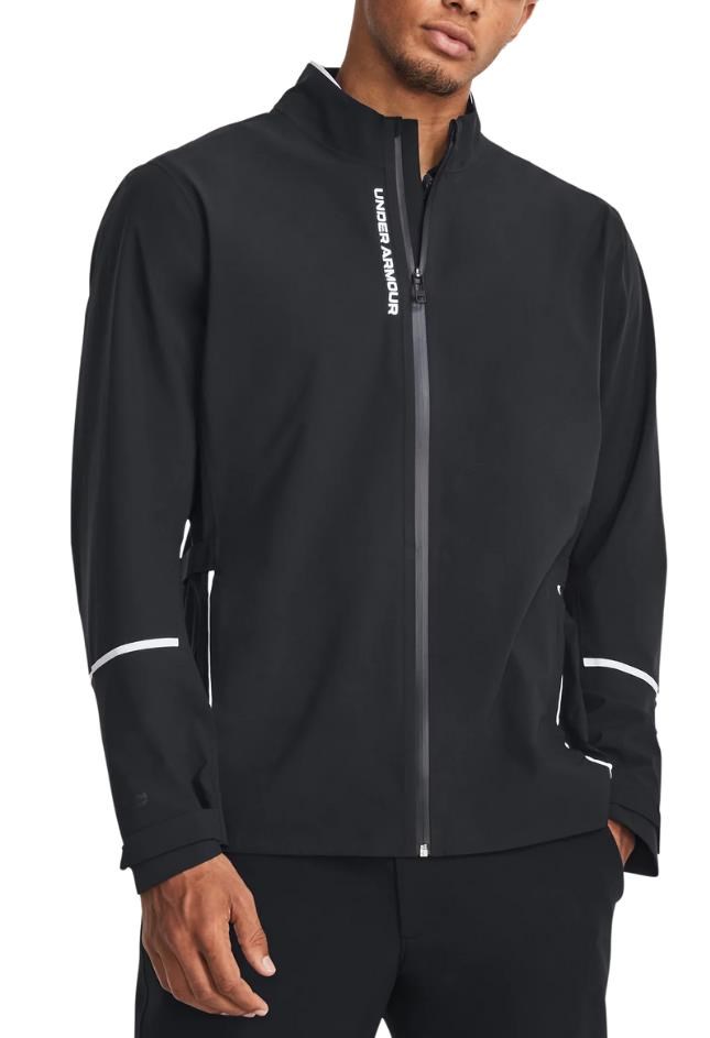 Under Armour Stormproof Cloudstrike Herrenjacke, schwarz/weiss