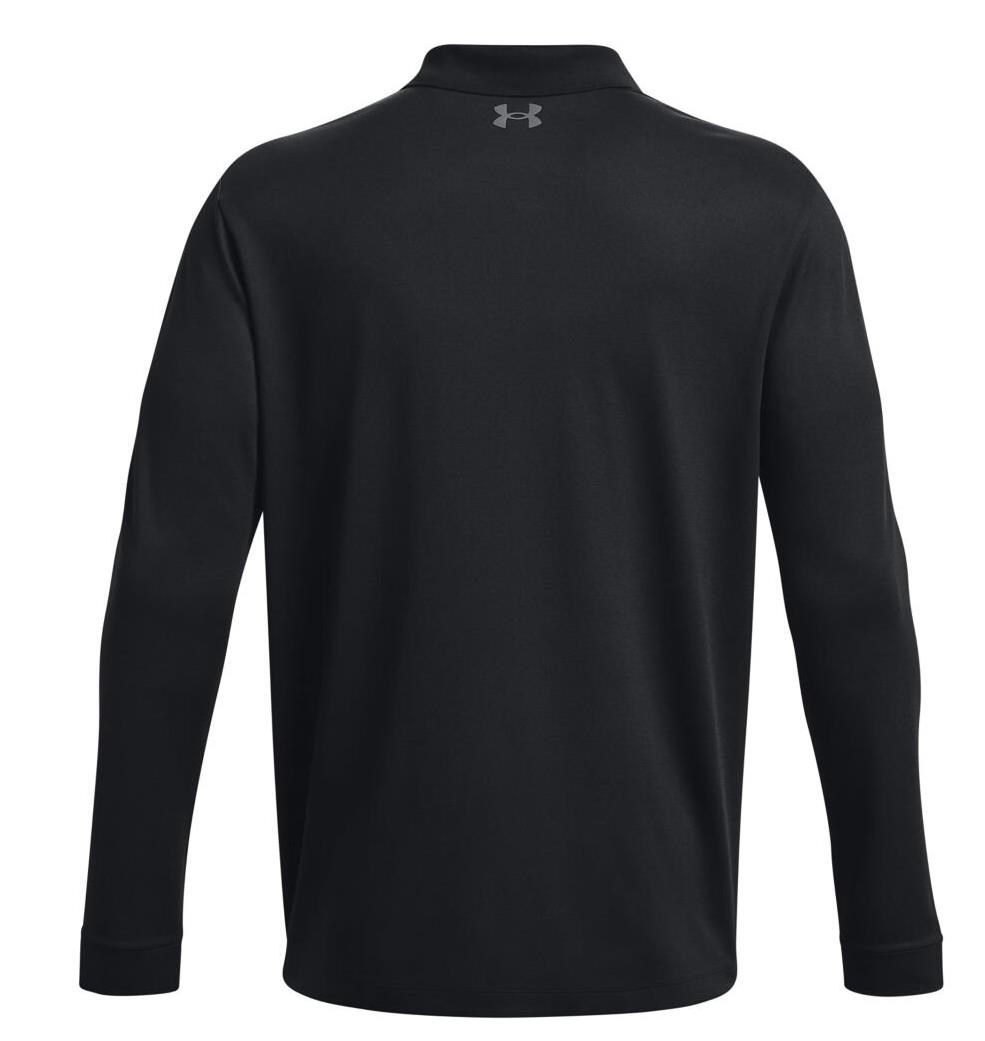 Under Armour Performance 3.0 Herren Langarm-Poloshirt, schwarz