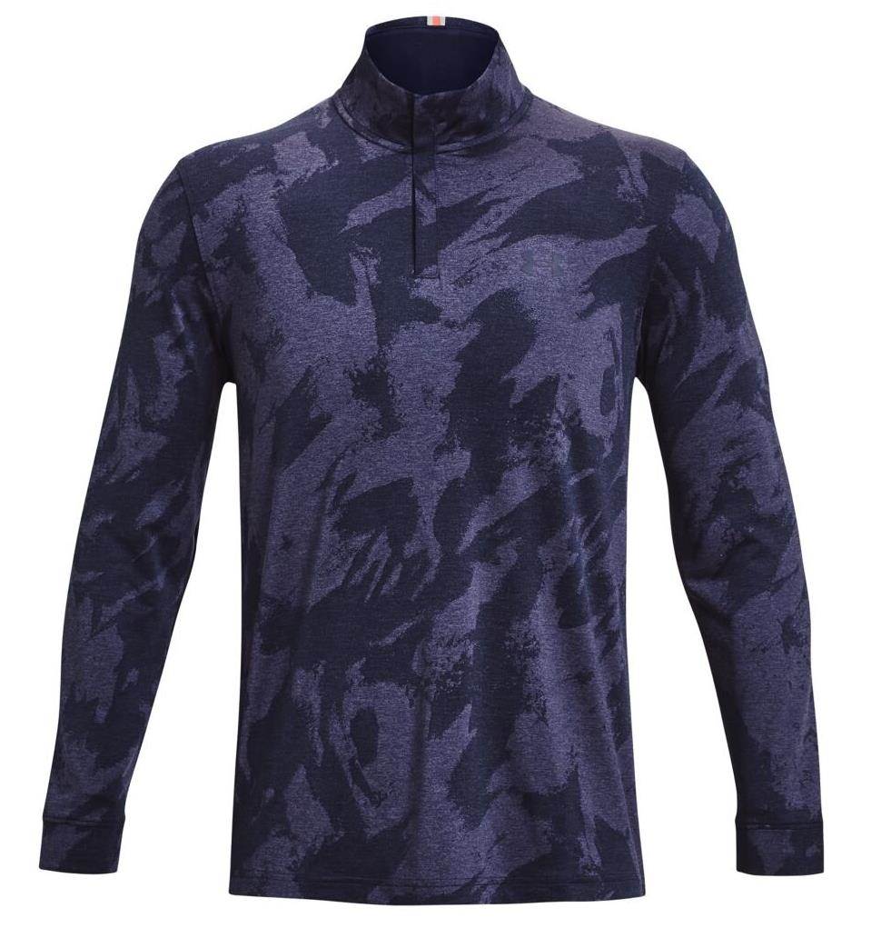 Under Armour Payoff Jacquard 1/4 Zip Herren Sweatshirt, dunkelblau