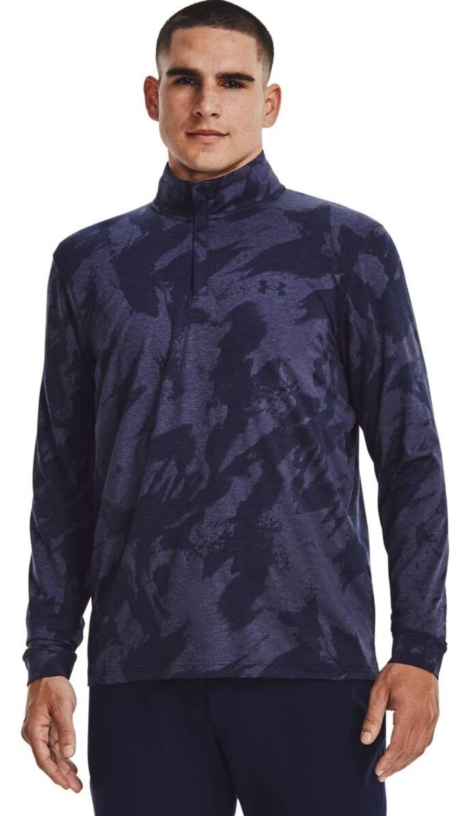 Under Armour Payoff Jacquard 1/4 Zip Herren Sweatshirt, dunkelblau