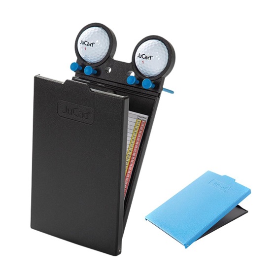 JuCad Scorekartenhalter, schwarz/blau Abdeckungs
