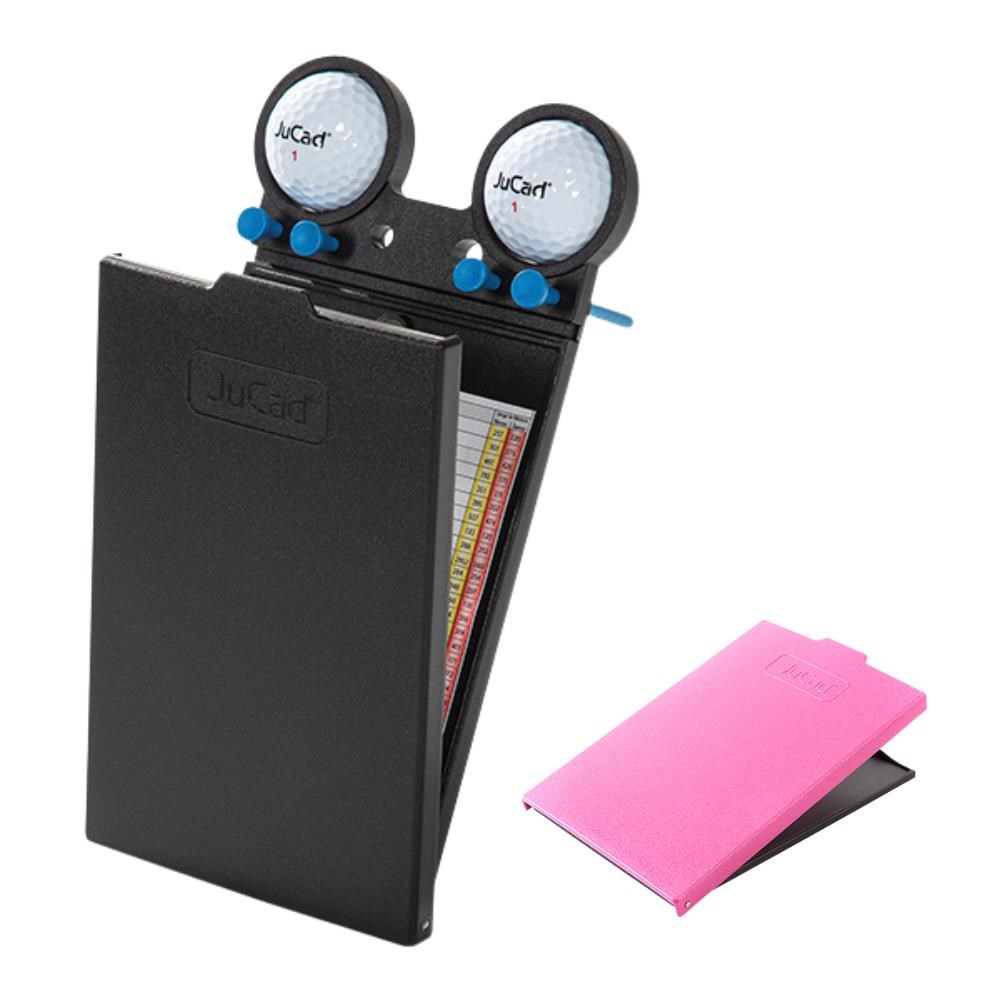 JuCad Scorekartenhalter, schwarz/rosa Abdeckungs