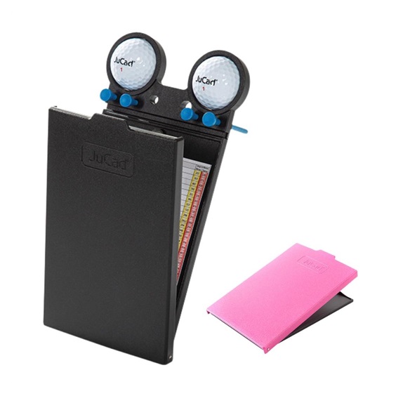 JuCad Scorekartenhalter, schwarz/rosa Abdeckungs