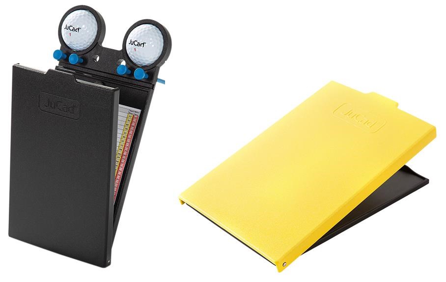 JuCad Scorekartenhalter, schwarz/gelb Abdeckungs