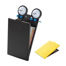 JuCad Scorekartenhalter, schwarz/gelb Abdeckungs