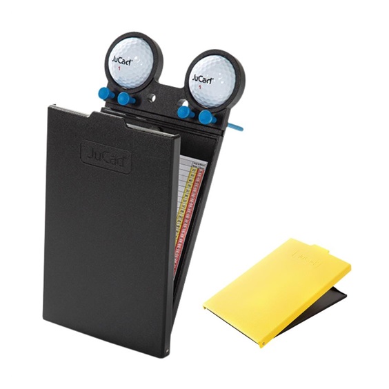 JuCad Scorekartenhalter, schwarz/gelb Abdeckungs
