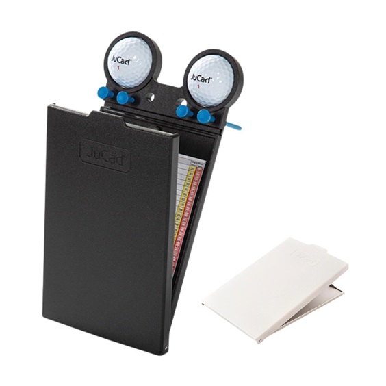 JuCad Scorekartenhalter, schwarz/weiss Abdeckungs
