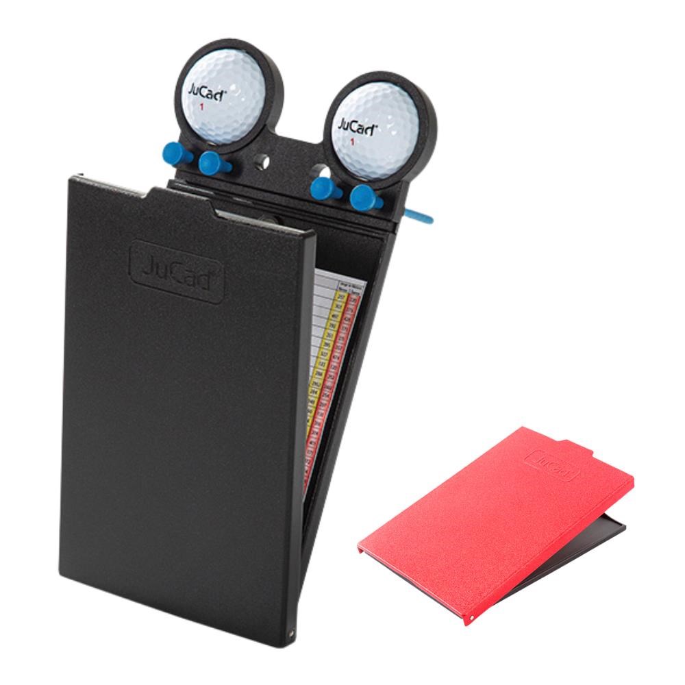 JuCad Scorekartenhalter, schwarz/rot Abdeckungs