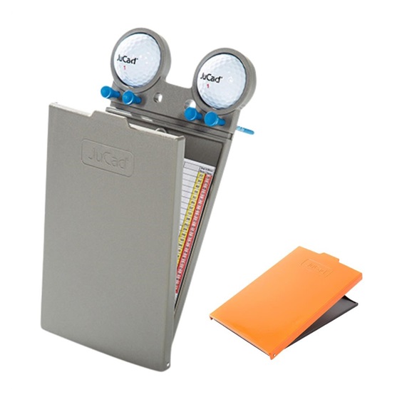 JuCad Scorekartenhalter, titanium/orange Abdeckungs