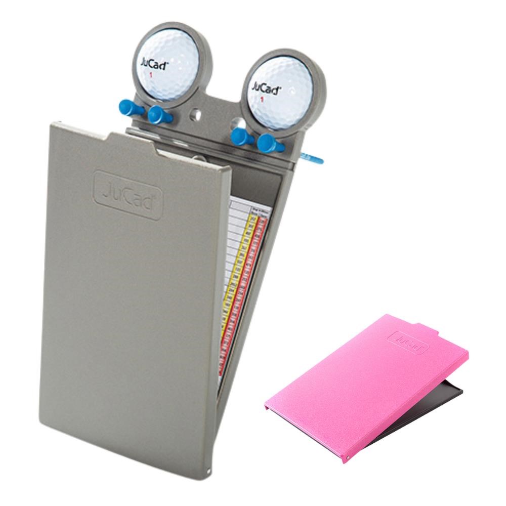 JuCad Scorekartenhalter, titanium/rosa Abdeckungs