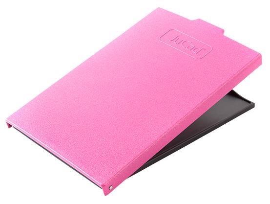 JuCad Scorekartenhalter, titanium/rosa Abdeckungs