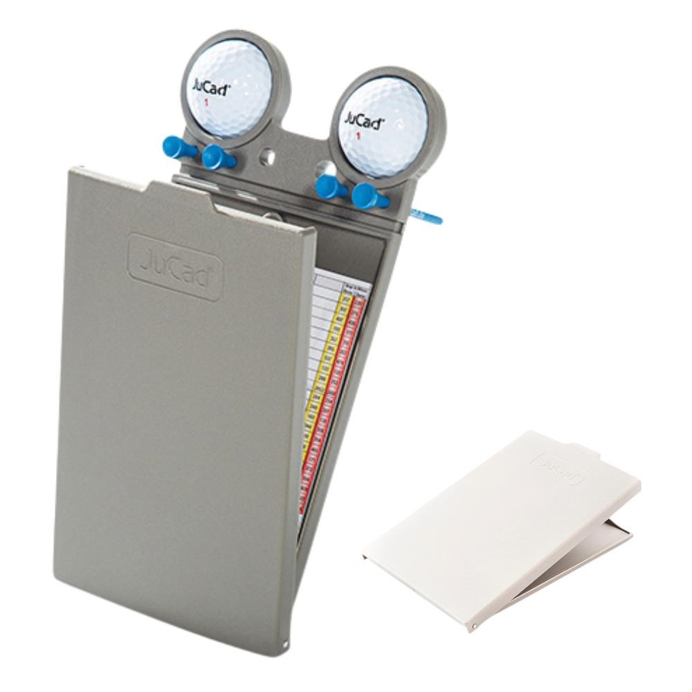 JuCad Scorekartenhalter, titanium/weiss Abdeckungs