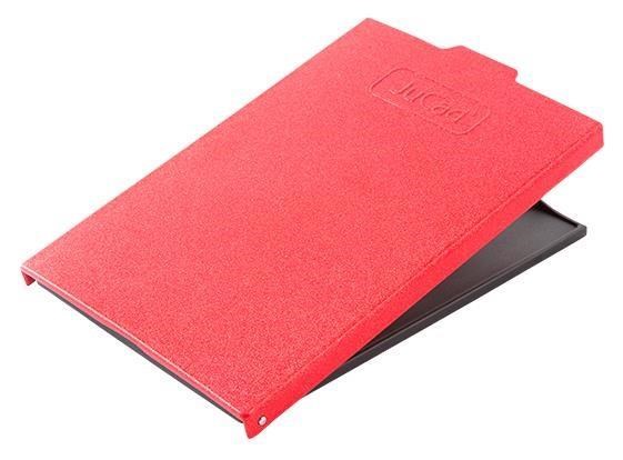 JuCad Scorekartenhalter, titanium/rot Abdeckungs