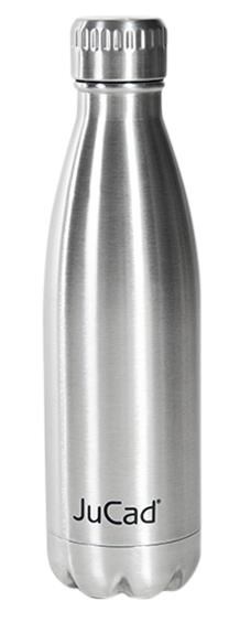 JuCad Stainless Steel Isolierflasche, Edelstahl
