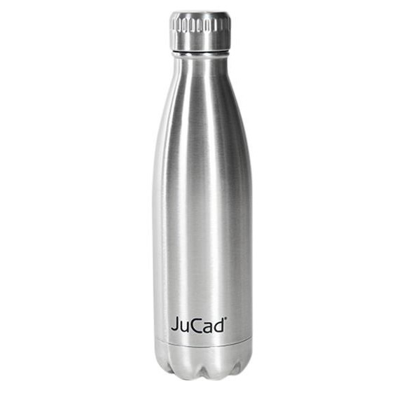 JuCad Stainless Steel Isolierflasche, Edelstahl