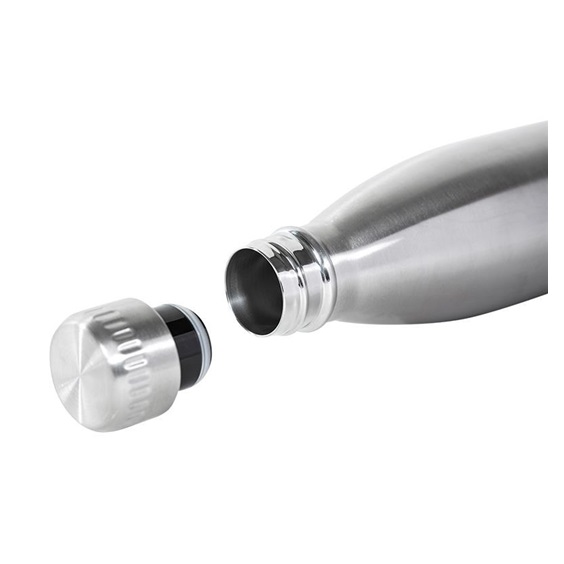 JuCad Stainless Steel Isolierflasche, Edelstahl
