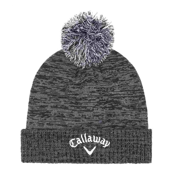 Callaway TA Pom Beanie Wintermütze, schwarz