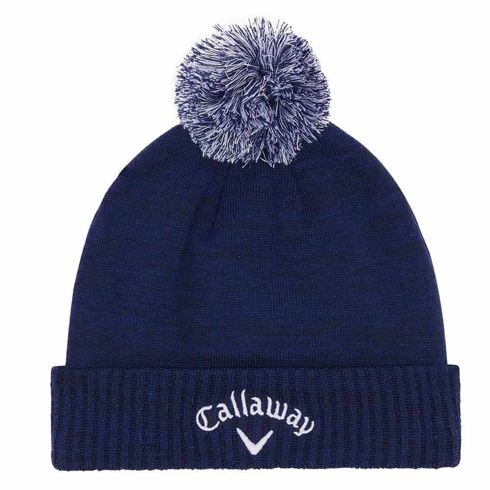 Callaway TA Pom Beanie Wintermütze, dunkelblau