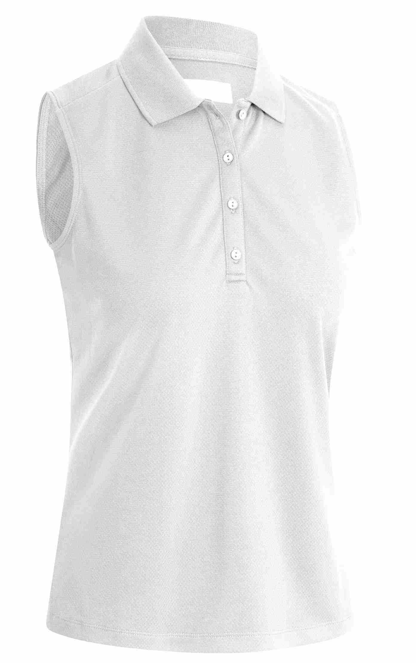 Callaway Sleeveless Knit Sleeveless Knit Damen Poloshirt, weiss