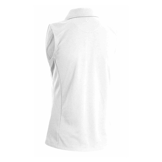 Callaway Sleeveless Knit Sleeveless Knit Damen Poloshirt, weiss