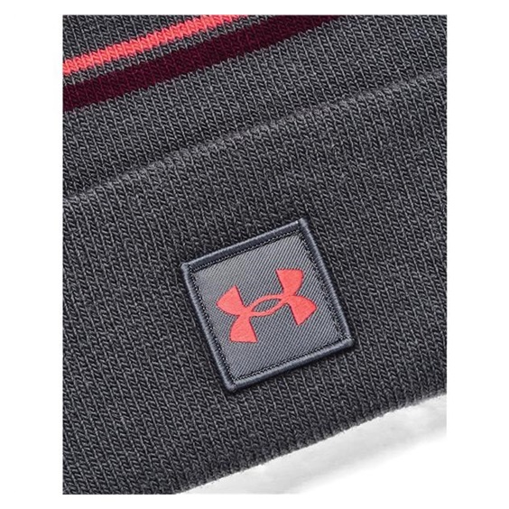Under Armour Halftime Pom mens beanie, pitch gray/dark moon