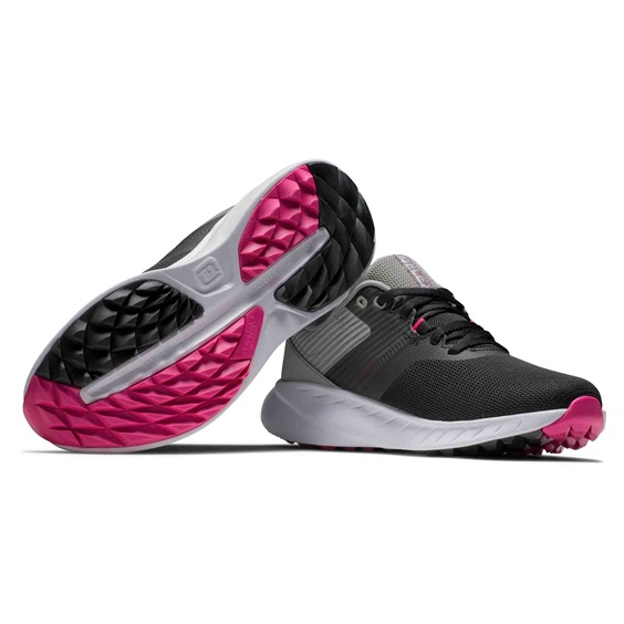 FootJoy Flex Damen Golfschuhe, schwarz/grau
