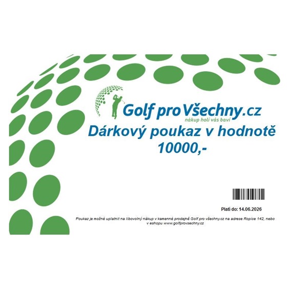 Dárkový poukaz v hodnotě 10000,-