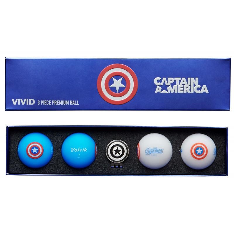 Volvik VIVID Marvel Cpt. America Geschenkset