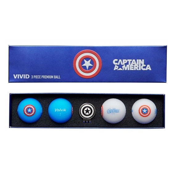 Volvik VIVID Marvel Cpt. America Geschenkset