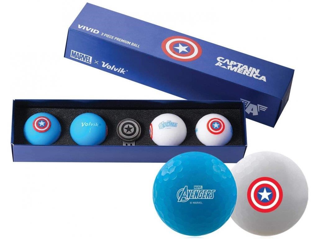 Volvik VIVID Marvel Cpt. America Geschenkset