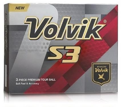 Volvik S3 Golfbälle, orange