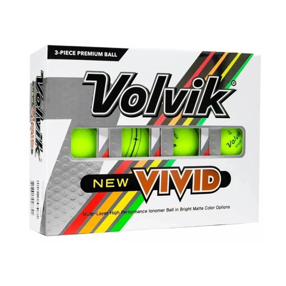 Volvik Vivid Golfbälle, grün