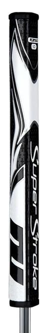 SuperStroke Zenergy Flatso 1.0 putter grip, schwarz/weiss