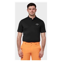 Callaway Tournament Chest Logo Herren Poloshirt, schwarz